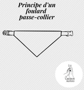 Foulard Passe-Collier Beignes XOXO